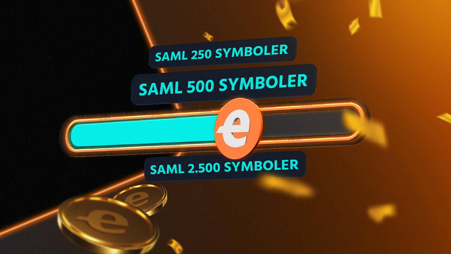 Fremskridtslinje med symboler, der viser niveauerne 250, 500 og 2.500.