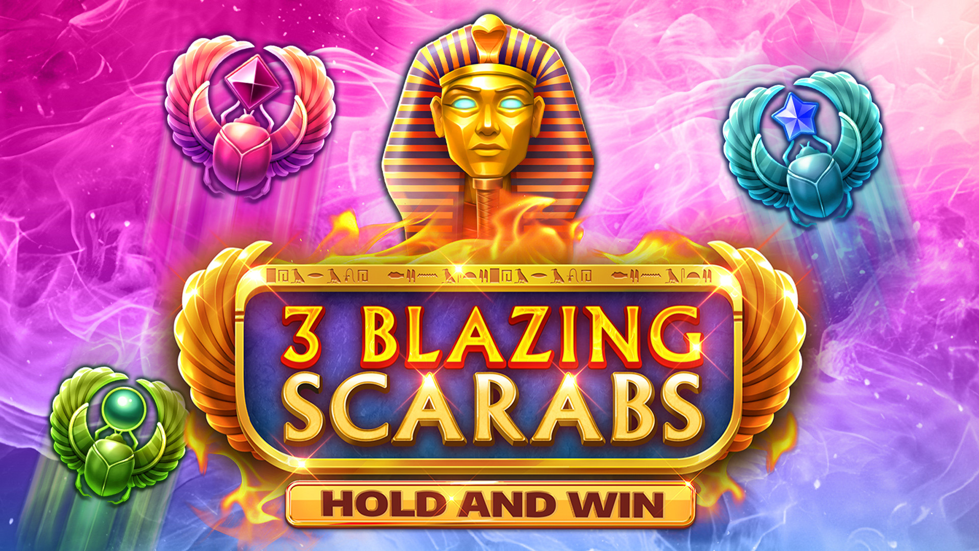 3 Blazing Scarabs Hold and Win