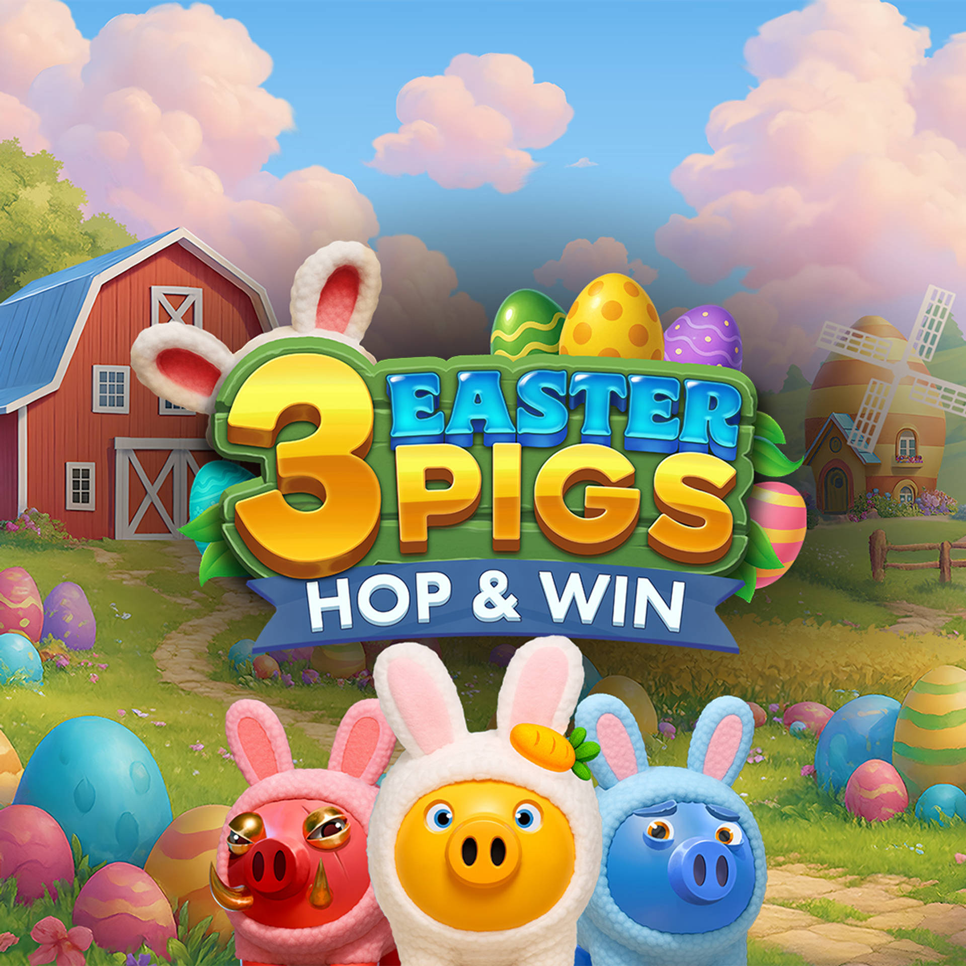 3 Easter Pigs Hop and Win