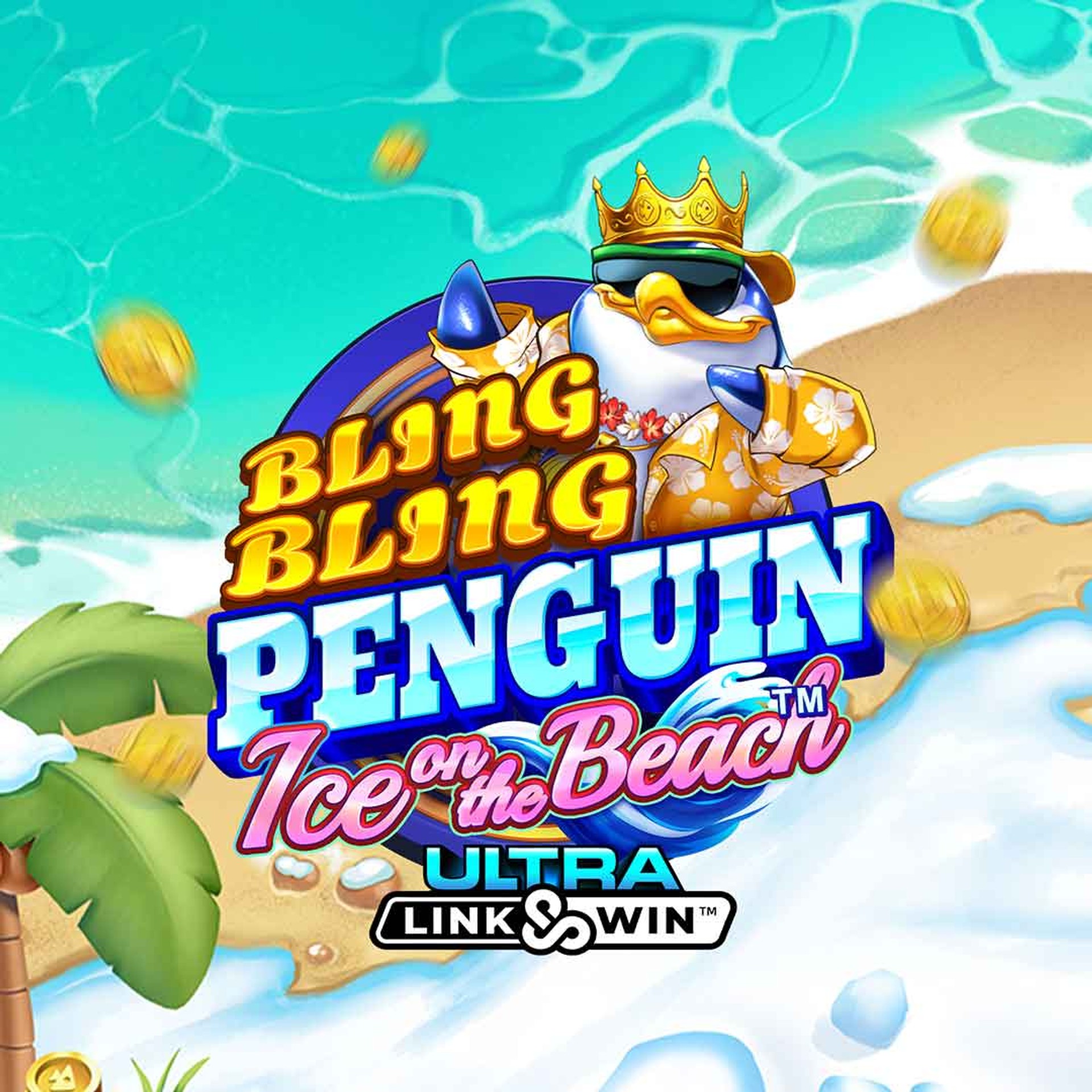 Bling Bling Penguin: Ice On The Beach