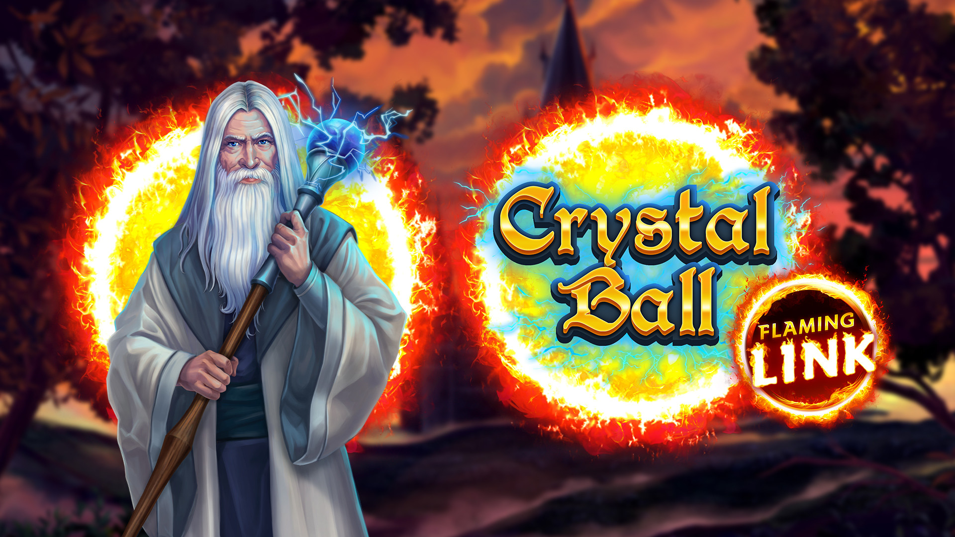 Crystal Ball Flaming Link