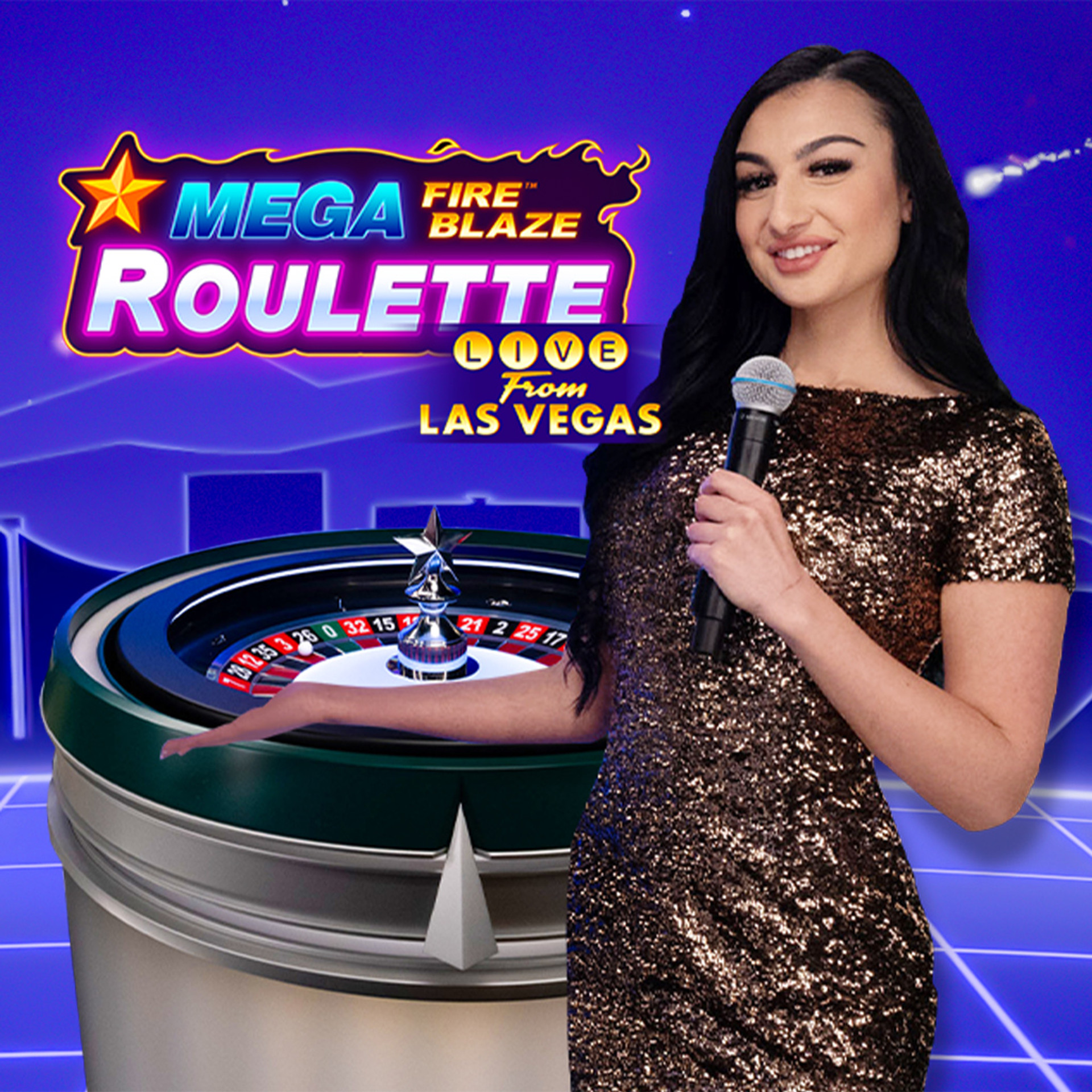Vegas Mega Fire Blaze Roulette Live