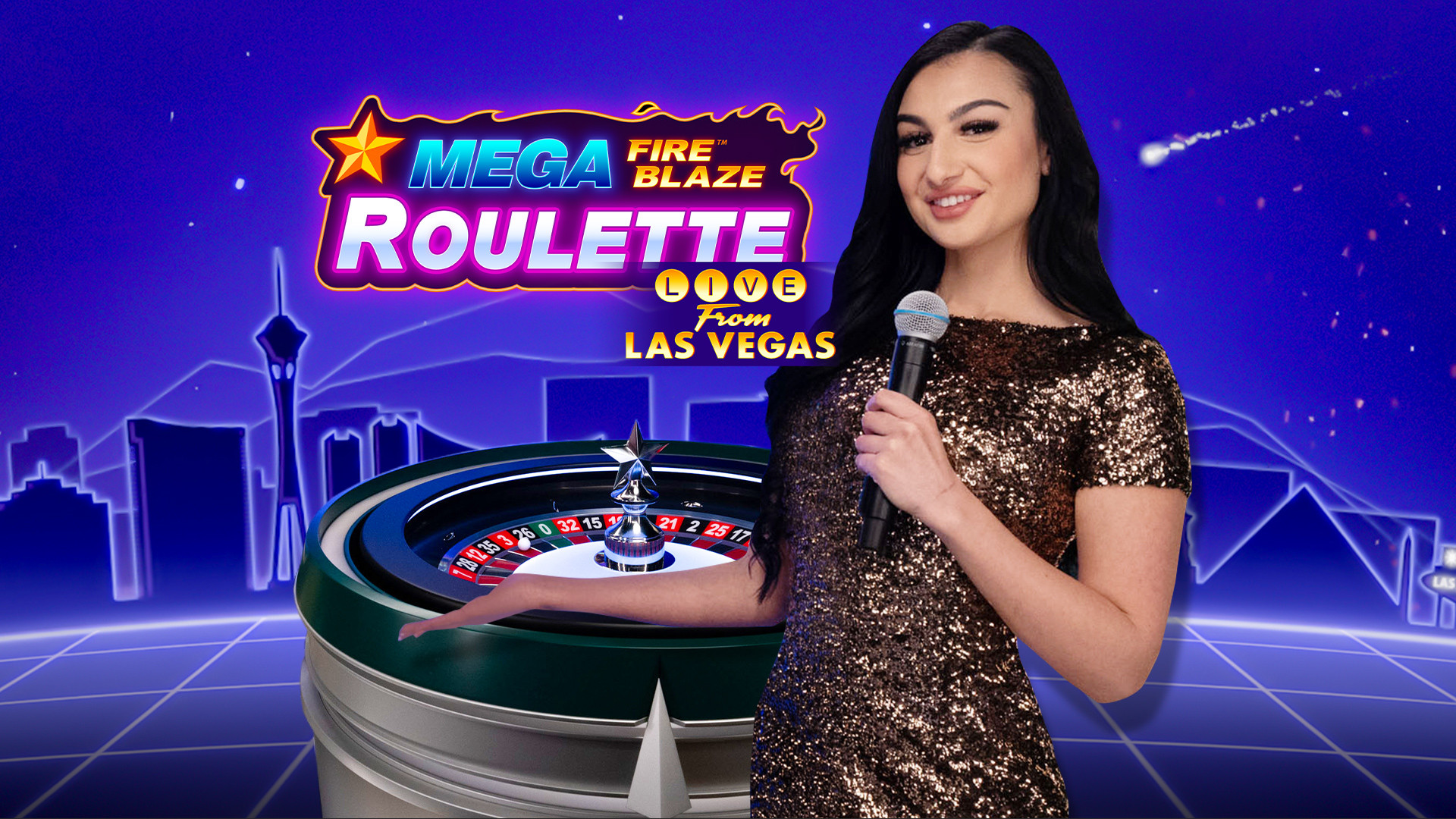 Vegas Mega Fire Blaze Roulette Live