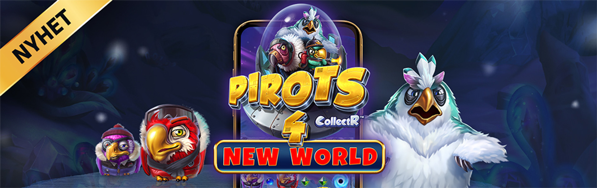 Nyhet: Pirots 4 New World, ett spel med animerade fåglar i rymddräkter.