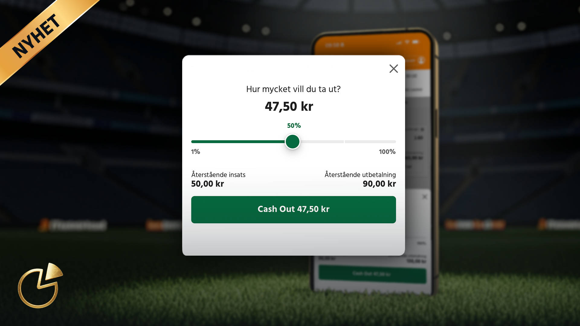 bild som visar partial cash out