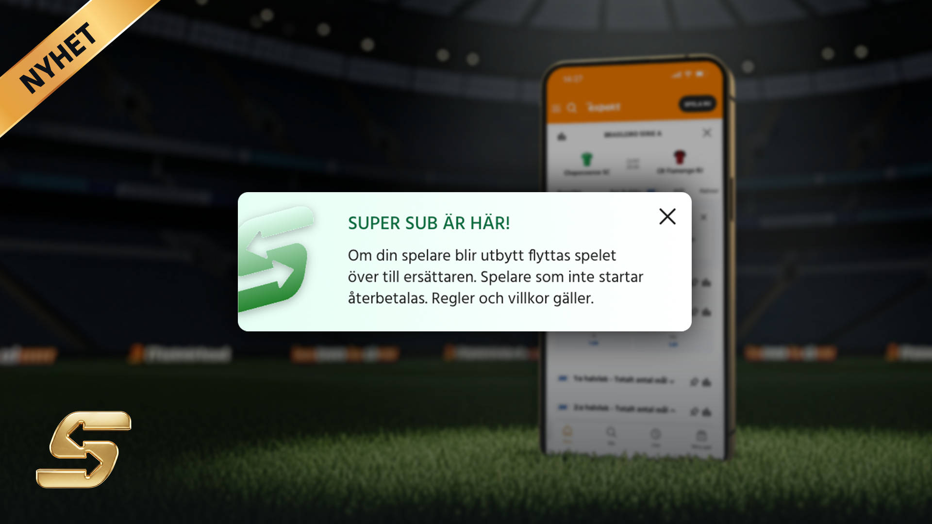 mobil som visar supersub.